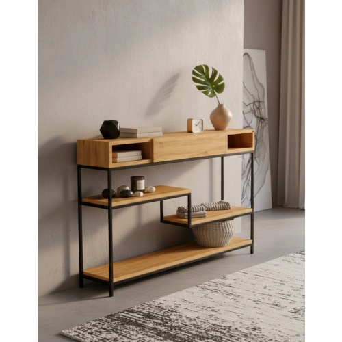 KONSOLA  DREWNO LITE DĄB OLCHA SKD-315